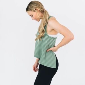 Zyia Active Forest Nimbus Split Back Tank L NWT